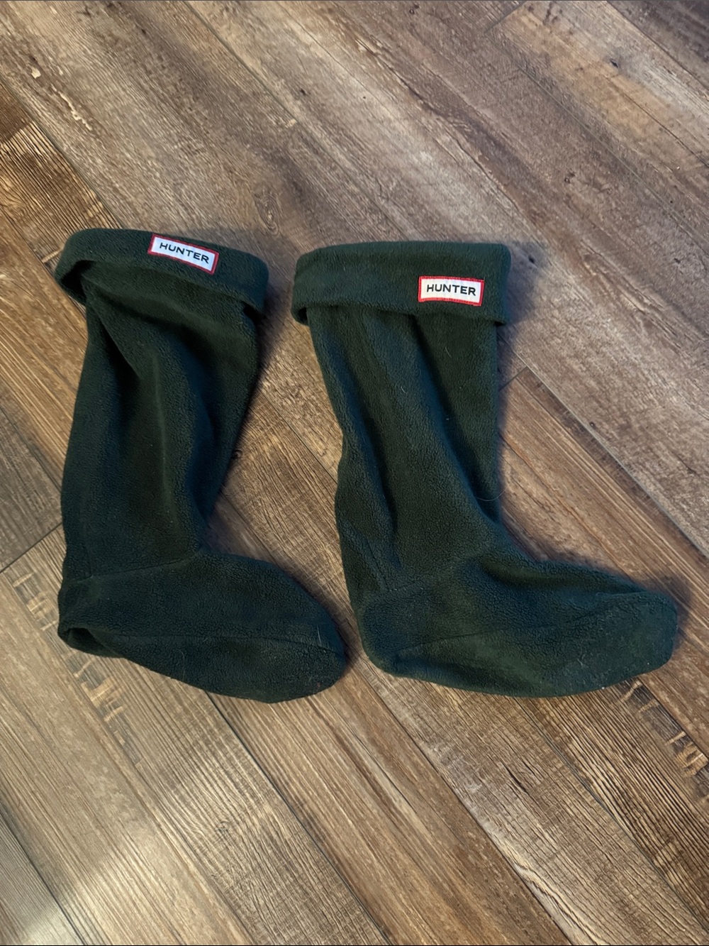 Hunter Dark Green Fleece Boot Liners